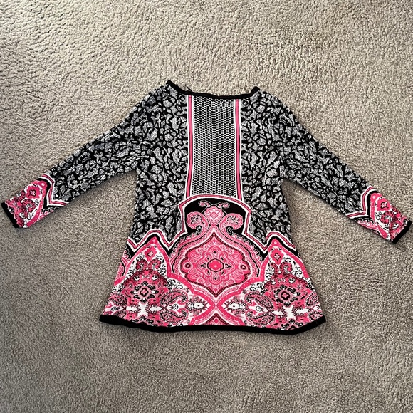 Style & Co Peplum Long-Sleeve Tunic - Picture 2 of 8